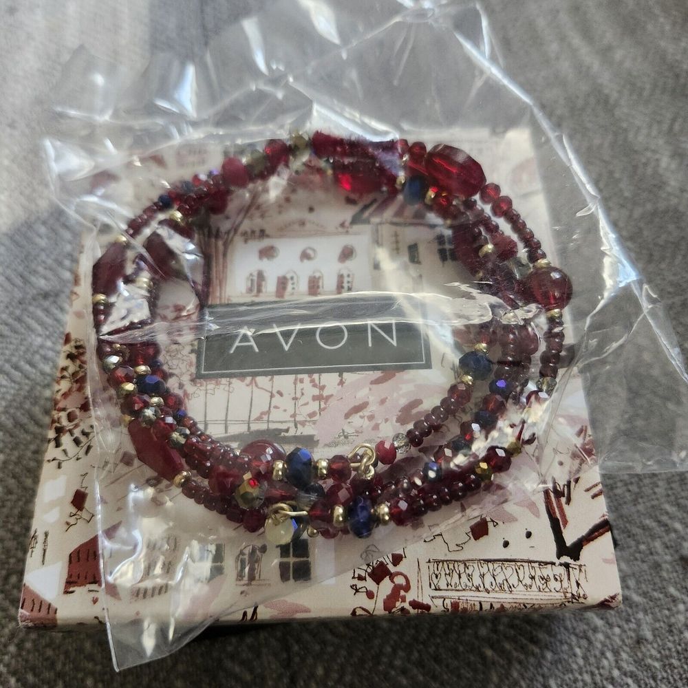 Avon Contemporary Beads Necklace Hematite Color 2018 NIB‎ Sealed New NO EARRINGS